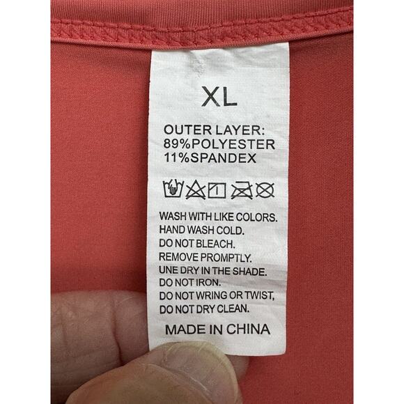 Unbranded Women's Activewear Dress Coral with Shorts Sz XL Tennis Pickle Ball - Picture 6 of 10